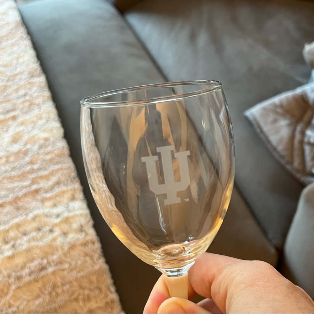 Indiana University wine glasses
